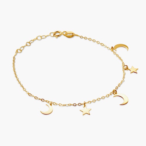 Bransoletka celebrytka gwiazdki Savicki: srebrna pozłacana